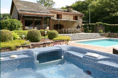 Luxury holiday home with a swimming pool and sauna for rent in Trois-Ponts