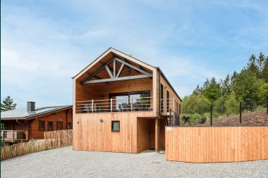Dog-friendly chalet with sauna and table football in Durbuy for 8 guests in the Ardennes