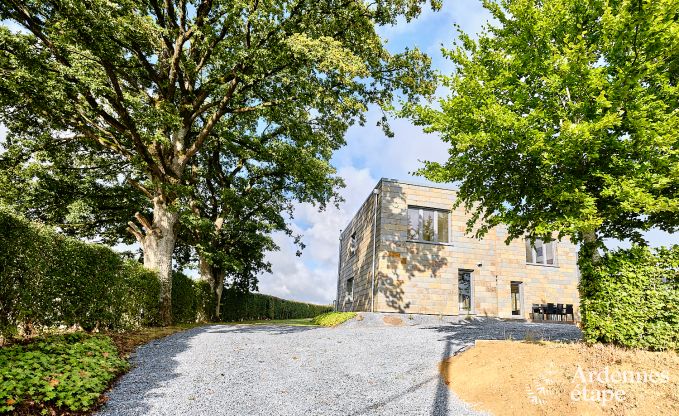 Moderne vakantiewoning voor 10 personen in Amel met 4 slaapkamers, 5 badkamers, sauna, fitnessruimte, speelkamer en privtuin