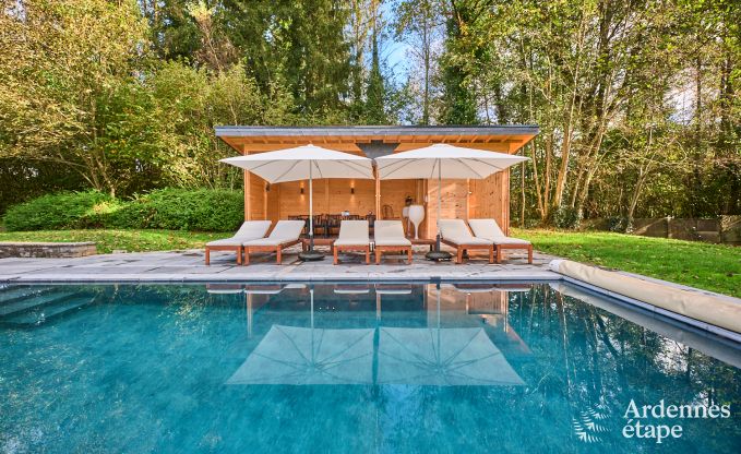 Luxevilla met zwembad en tennisbaan voor 14 personen in Anhe, gelegen in de vallei van de Moligne