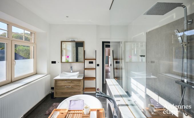 Luxevilla met zwembad en tennisbaan voor 14 personen in Anhe, gelegen in de vallei van de Moligne