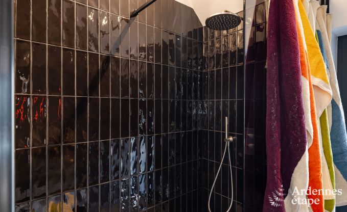 Authentiek vakantiehuis voor 6 personen in Anhe met priv sauna, overdekt terras en luxe interieur