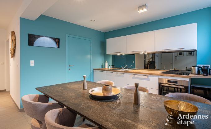 Appartement voor 4 personen in Barvaux: moderne accommodatie met sauna, tuin en babybedje