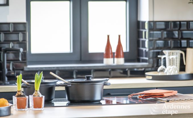 Prachtig kasteel in Bertrix: accommodatie voor 20 personen met binnenzwembad, jacuzzi en infraroodcabine