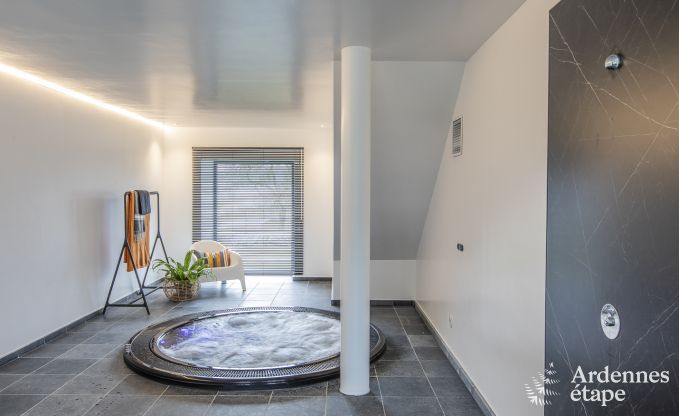 Prachtig kasteel in Bertrix: accommodatie voor 20 personen met binnenzwembad, jacuzzi en infraroodcabine