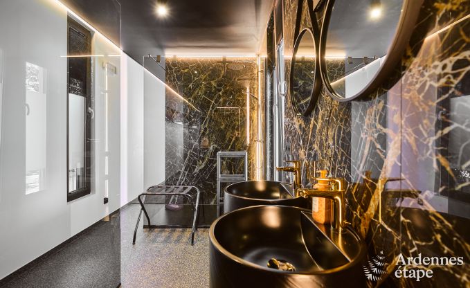 Unieke fermette voor 2 personen in Bllingen met privsauna, jacuzzi en buitendouche