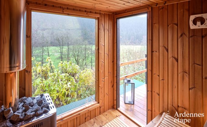 Gezellige chalet in Burg-Reuland: perfect vakantiehuis voor 6 personen met sauna en privtuin in de Oostkantons