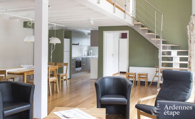 Ruim vakantieappartement voor 12 personen met 5 slaapkamers en gedeelde priv�tuin en wellness in Butgenbach