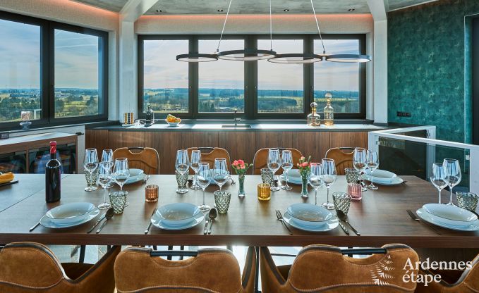 Luxe vakantiehuis in Butgenbach: watertoren met sauna, bubbelbad en panoramisch uitzicht voor 6 personen