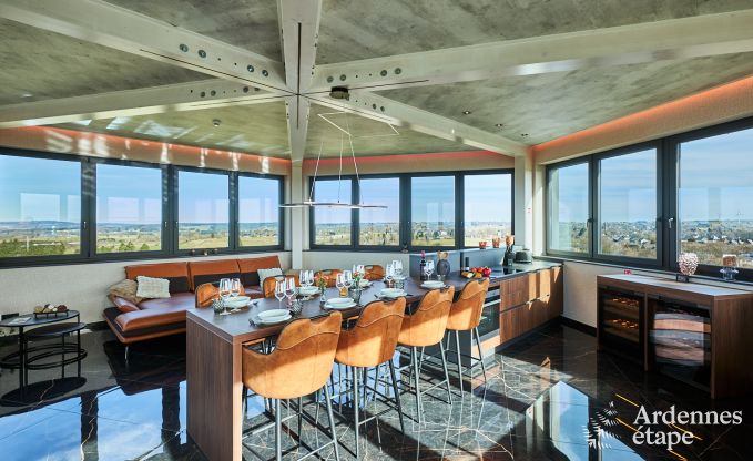Luxe vakantiehuis in Butgenbach: watertoren met sauna, bubbelbad en panoramisch uitzicht voor 6 personen
