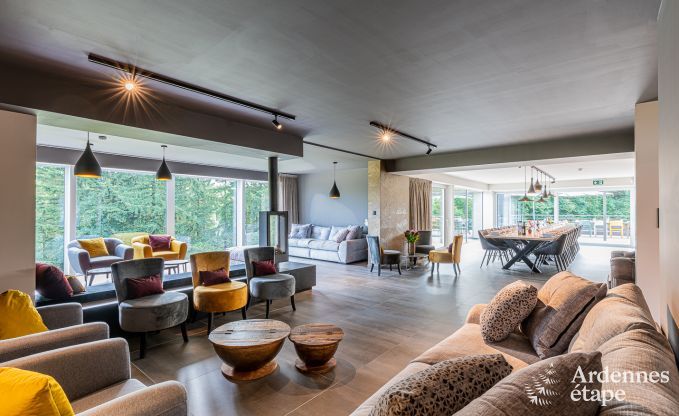 Luxe villa Daverdisse, 10 slaapkamers, 9 badkamers, zwembad, jacuzzi, sauna, speelruimte, nabij bos en rivier