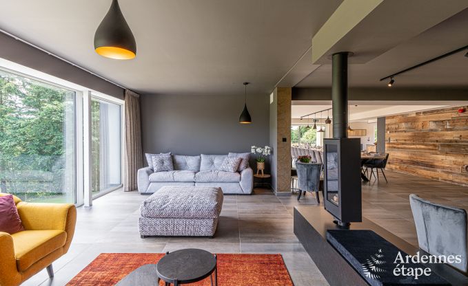 Luxe villa Daverdisse, 10 slaapkamers, 9 badkamers, zwembad, jacuzzi, sauna, speelruimte, nabij bos en rivier