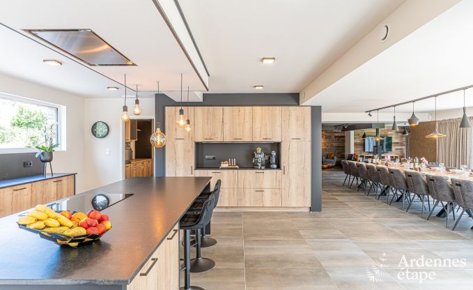 Luxe villa Daverdisse, 10 slaapkamers, 9 badkamers, zwembad, jacuzzi, sauna, speelruimte, nabij bos en rivier