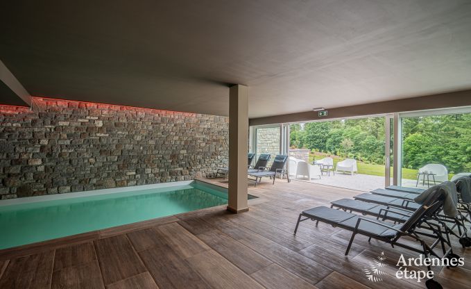 Luxe villa Daverdisse, 10 slaapkamers, 9 badkamers, zwembad, jacuzzi, sauna, speelruimte, nabij bos en rivier