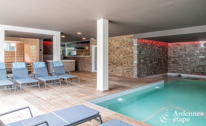 Luxe villa Daverdisse, 10 slaapkamers, 9 badkamers, zwembad, jacuzzi, sauna, speelruimte, nabij bos en rivier