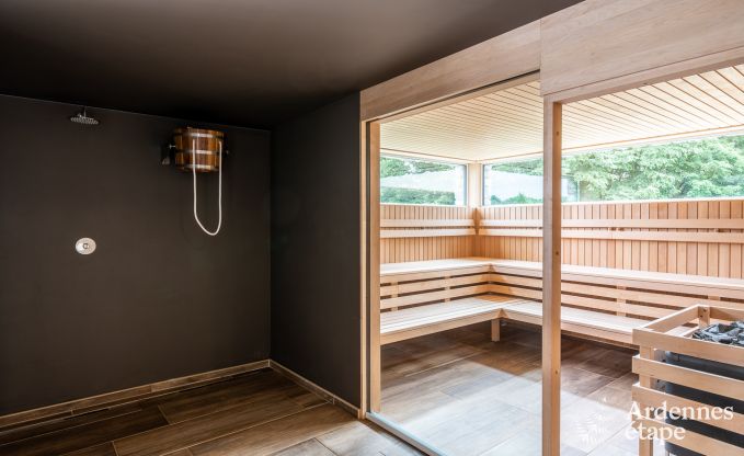 Luxe villa Daverdisse, 10 slaapkamers, 9 badkamers, zwembad, jacuzzi, sauna, speelruimte, nabij bos en rivier