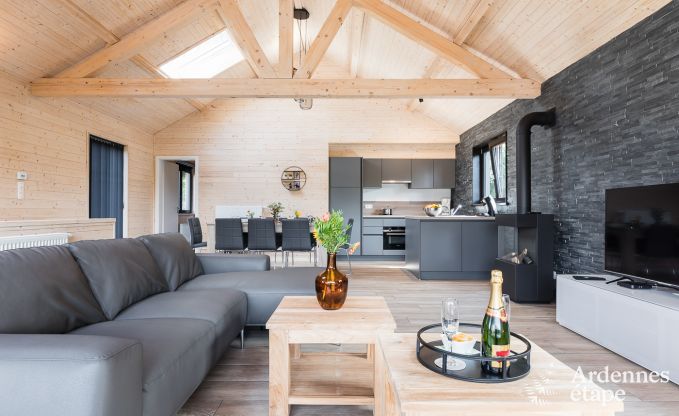 Chalet in Durbuy met sauna en kicker voor 8 personen in de Ardennen