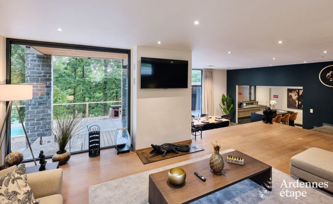 Luxevilla in Durbuy voor 8 personen met jacuzzi, sauna, overdekt terras en privtuin