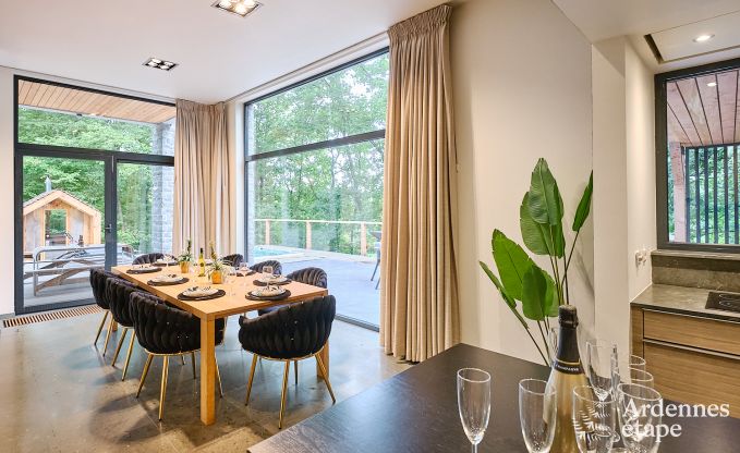 Luxevilla in Durbuy voor 8 personen met jacuzzi, sauna, overdekt terras en privtuin