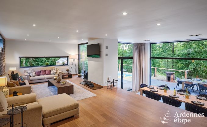 Luxevilla in Durbuy voor 8 personen met jacuzzi, sauna, overdekt terras en privtuin