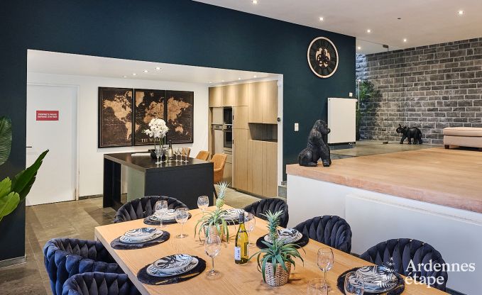 Luxevilla in Durbuy voor 8 personen met jacuzzi, sauna, overdekt terras en privtuin