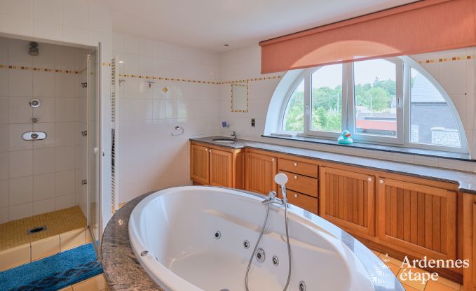 Ruime vakantiehuis bestaand uit twee aan elkaar geschakelde gebouwen in Han-sur-Lesse voor 13 personen met binnenzwembad