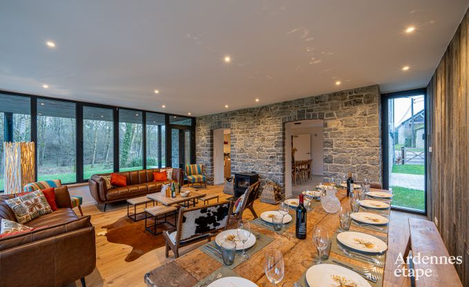 Luxe villa voor 14 personen in Havelange met priv�tuin en moderne voorzieningen in de Ardennen
