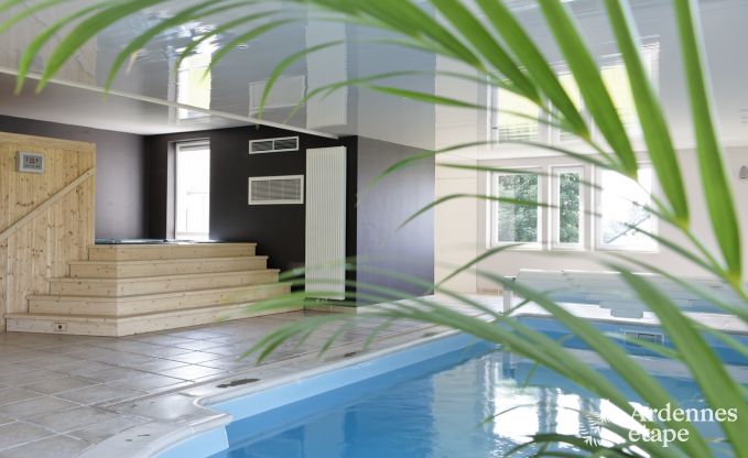 Luxevilla voor 22 personen met zwembad en wellness te huur in Houffalize