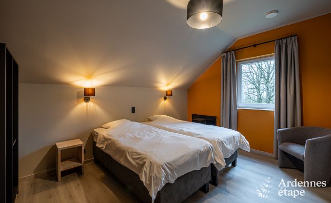 luxe villa in Houffalize: accommodatie voor 18 personen met zwembad, sauna en priv tuin in de Ardennen