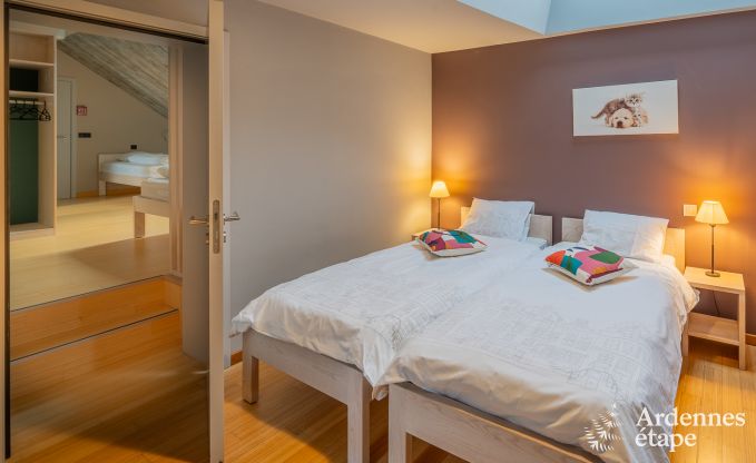 luxe villa in Houffalize: accommodatie voor 18 personen met zwembad, sauna en priv tuin in de Ardennen