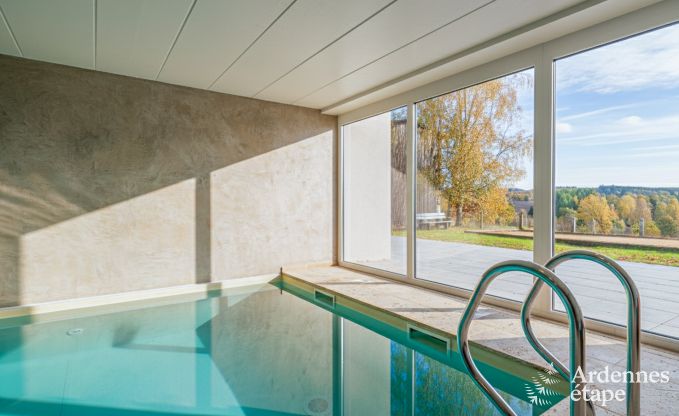 luxe villa in Houffalize: accommodatie voor 18 personen met zwembad, sauna en priv tuin in de Ardennen