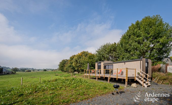 Charmante tiny house voor 4 personen in Lglise met kitchenette, houtkachel en privtuin