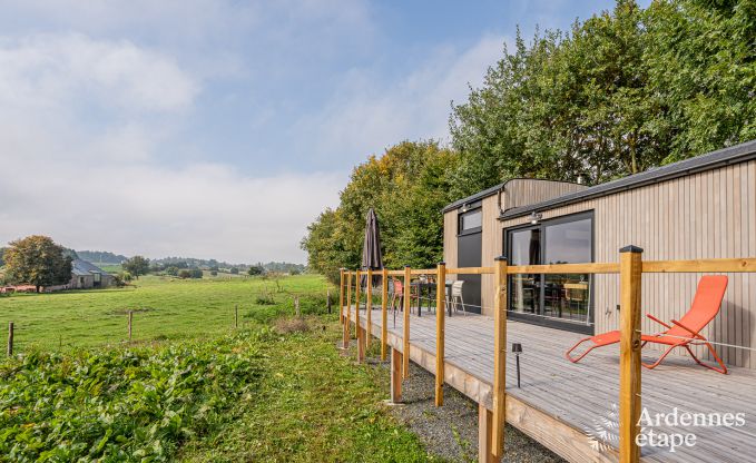Charmante tiny house voor 4 personen in Lglise met kitchenette, houtkachel en privtuin