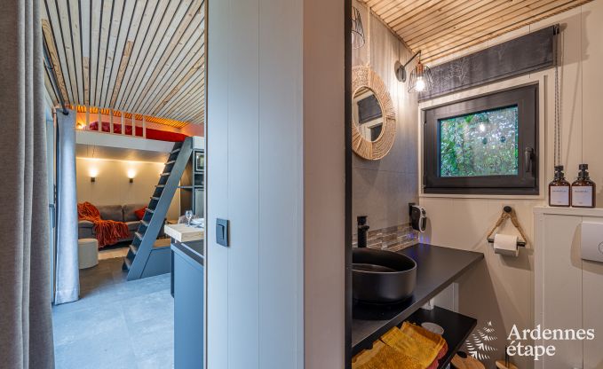 Charmante tiny house voor 4 personen in Lglise met kitchenette, houtkachel en privtuin