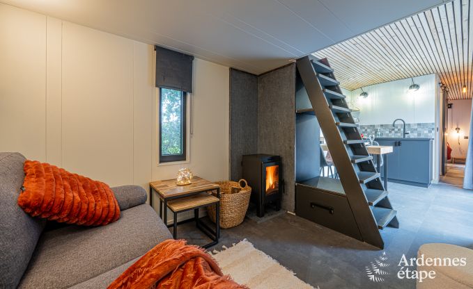 Charmante tiny house voor 4 personen in Lglise met kitchenette, houtkachel en privtuin