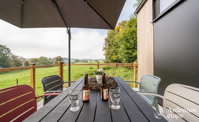 Charmante tiny house voor 4 personen in Lglise met kitchenette, houtkachel en privtuin