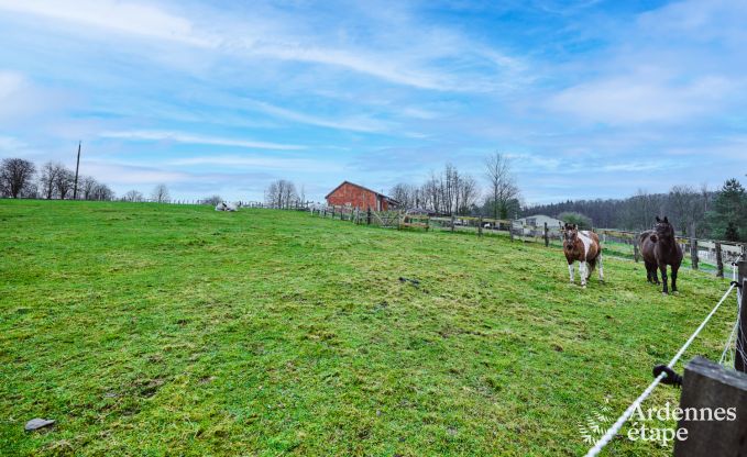 Rust verzekerd in deze charmante chalet voor 4 personen met hottub in de natuurlijke omgeving van Libin