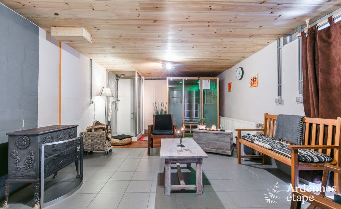Luxe vakantievilla met sauna en jacuzzi in Lierneux, Belgische Ardennen