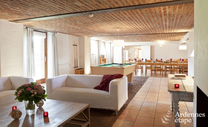 Vakantiehuis met zwembad, sauna en biljart in Malmedy (Xhoffraix) voor 20/25 personen