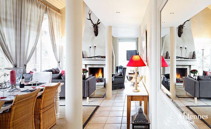 Ruim vakantiehuis voor 8 personen in Malmedy met 4 slaapkamers, sauna, open haard en privtuin