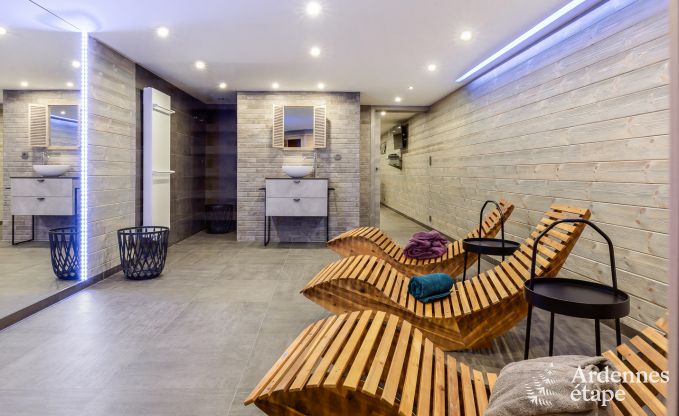 Vakantiehuis met jacuzzi, sauna, spelen en mooi uitzicht op de hoogten van Malmedy voor 6/8 personen in de Ardennen