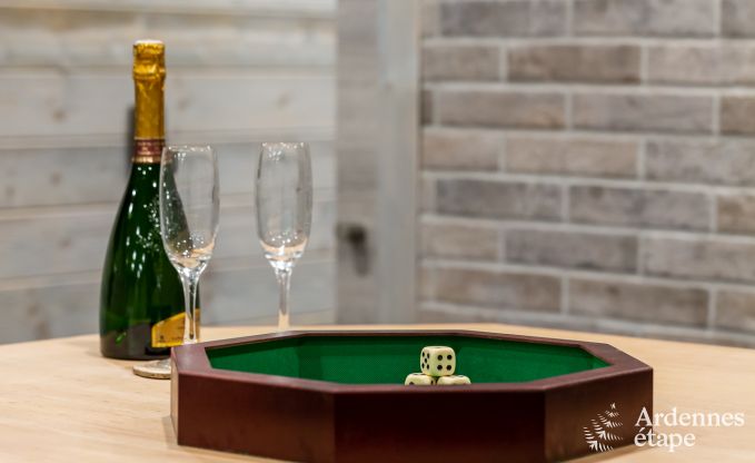 Vakantiehuis met jacuzzi, sauna, spelen en mooi uitzicht op de hoogten van Malmedy voor 6/8 personen in de Ardennen