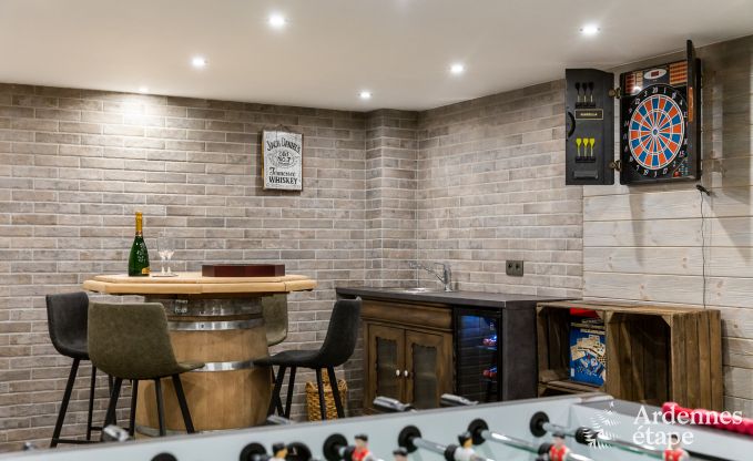 Vakantiehuis met jacuzzi, sauna, spelen en mooi uitzicht op de hoogten van Malmedy voor 6/8 personen in de Ardennen