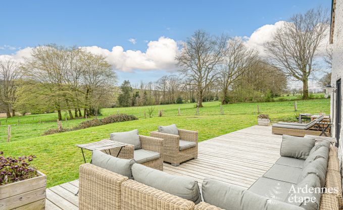 Charmant en stijlvol boerderijtje voor 14 personen en 2 honden in Manhay