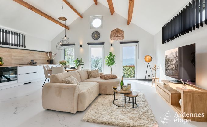 Romantisch vakantiehuis in Marchin voor 2 personen met priv wellness en prachtig uitzicht