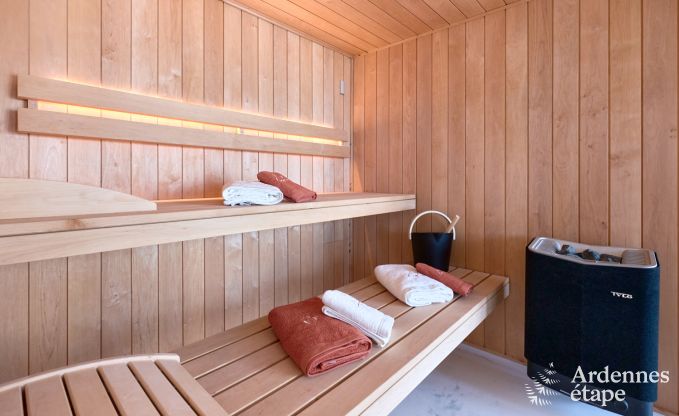 Romantisch vakantiehuis in Marchin voor 2 personen met priv wellness en prachtig uitzicht