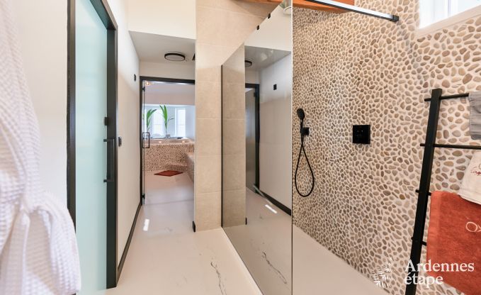 Romantisch vakantiehuis in Marchin voor 2 personen met priv wellness en prachtig uitzicht