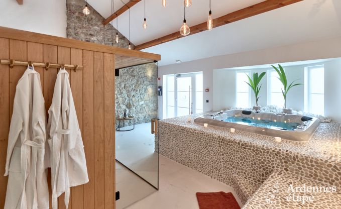 Romantisch vakantiehuis in Marchin voor 2 personen met priv wellness en prachtig uitzicht