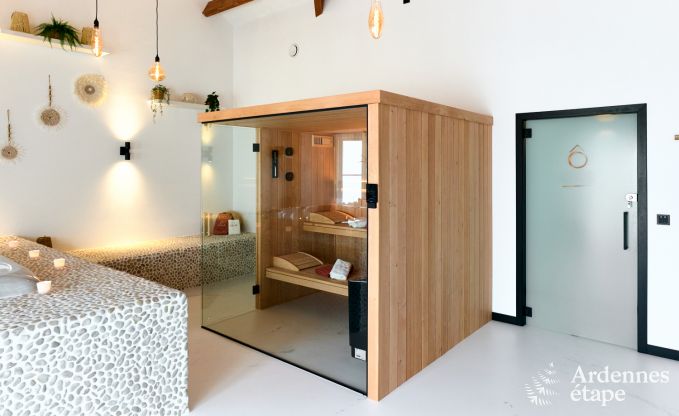 Romantisch vakantiehuis in Marchin voor 2 personen met priv wellness en prachtig uitzicht