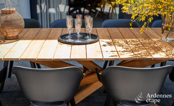 Rolstoeltoegankelijke vakantiewoning in Martelange voor 9 personen met privtuin